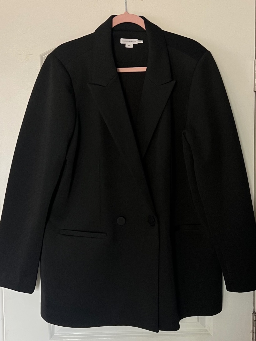 NWT Good American Black Blazer 2XL